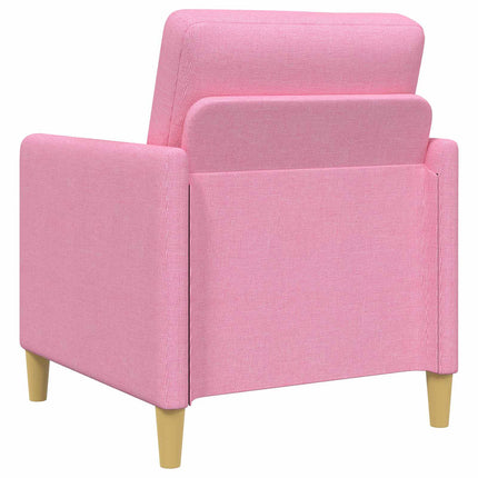 Sofa sæt med opbevaring 2 stk. Lyserød Polyester