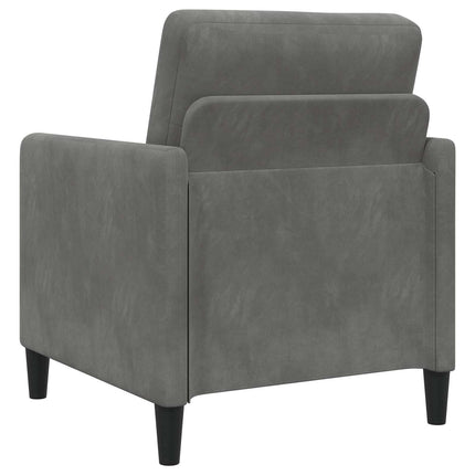 Sofa sæt med opbevaring 2 stk. Mørkegrå Polyester