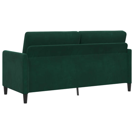 Sofa sæt med opbevaring 2 stk. Mørkegrøn Polyester