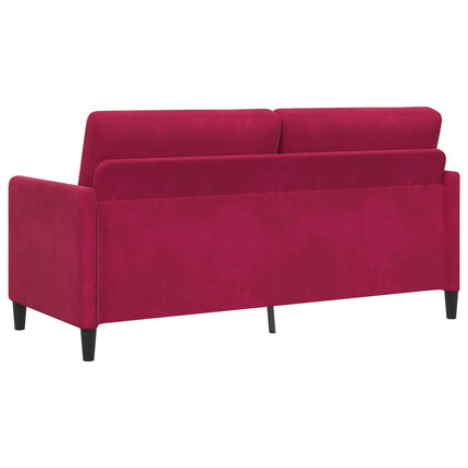 Sofa sæt med opbevaring 2 stk. Vinrød Polyester