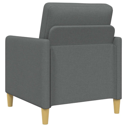 Sofa sæt med opbevaring 2 stk. Mørkegrå Polyester