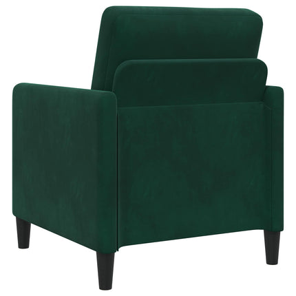 Sofa sæt med opbevaring 2 stk. Mørkegrøn Polyester