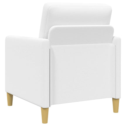 Sofa sæt med opbevaring 2 stk. Hvid Polyester