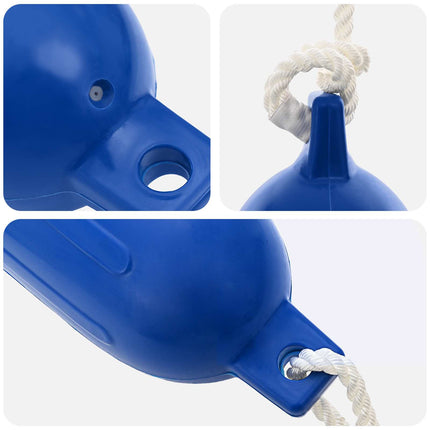 Båd fendere 2 stk. Ø 11 x 40 cm Blå PVC