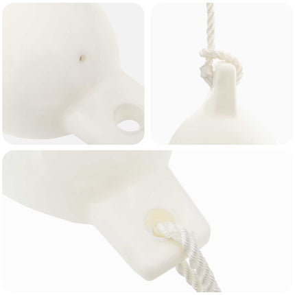 Båd fendere 2 stk. Ø 14 x 50 cm Hvid PVC