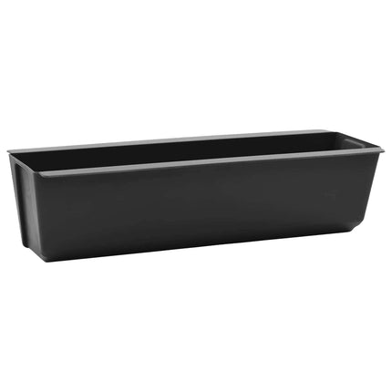 Blomsterkasser til Euro-paletter 12 pcs Sort 36 x 13,5 x 9,5 cm