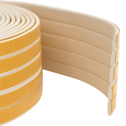 Selvklebende vindues tætningsbånd Hvid 8 x 2 mm 12 m EPDM-skum