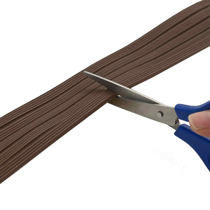 Selvklebende vindues tætningsbånd Brun 8 x 3 mm 12 m EPDM-skum