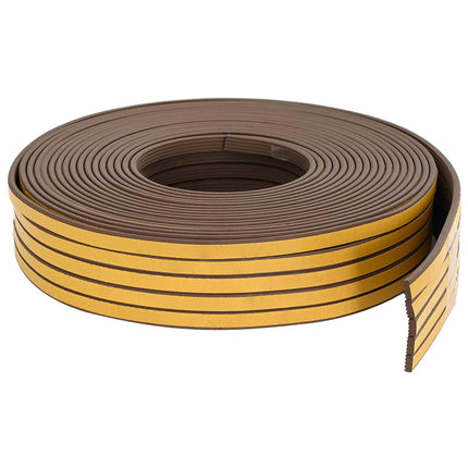 Selvklebende vindues tætningsbånd Brun 8 x 3 mm 100 m EPDM-skum
