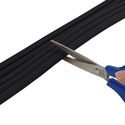 Selvklebende vindues tætningsbånd Sort 10 x 6 mm 50 m EPDM-skum