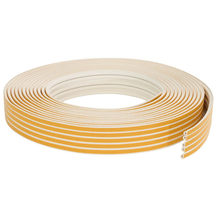 Selvklebende vindues tætningsbånd Hvid 9 x 6 mm 12 m EPDM-skum
