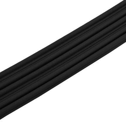 Selvklebende vindues tætningsbånd Sort 9 x 6 mm 12 m EPDM-skum
