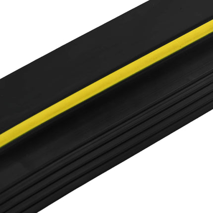 Garage Gulvforsegling Sort og Gul 12 x 90 mm 4,5 m PVC
