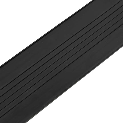 Garage Dør Tætning Sort 70 x 6 mm 3,5 m PVC