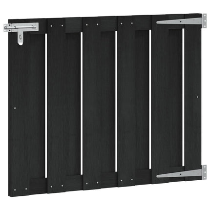 Haveport 100 x 80 cm WPC og Aluminium Sort