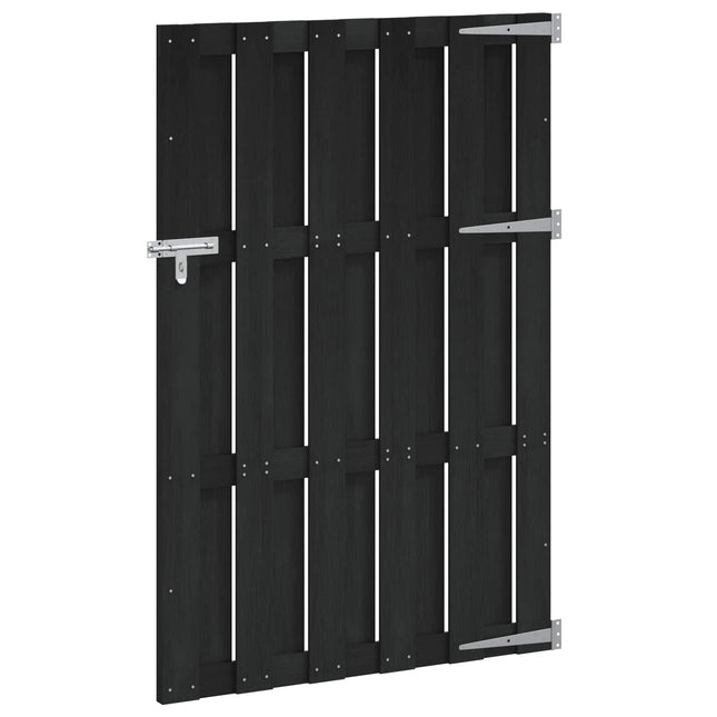 Haveport 100 x 150 cm WPC og Aluminium Sort