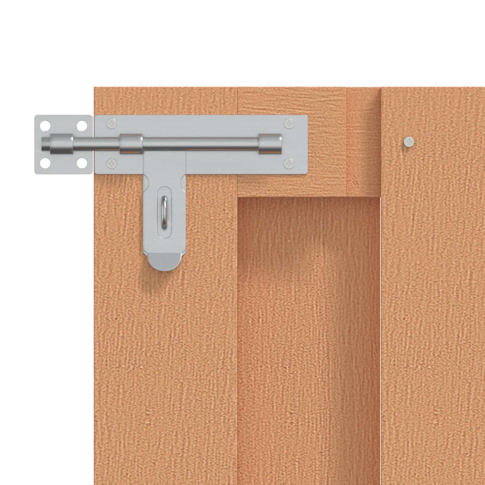 Haveport 100 x 60 cm WPC og Aluminium Brun