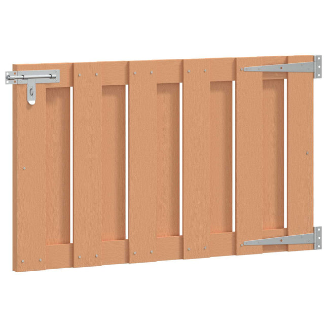 Haveport 100 x 60 cm WPC og Aluminium Brun