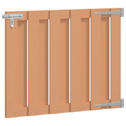 Haveport 100 x 80 cm WPC og Aluminium Brun