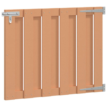 Haveport 100 x 80 cm WPC og Aluminium Brun