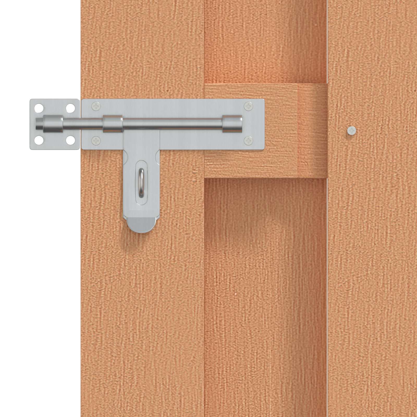 Haveport 100 x 112 cm WPC og Aluminium Brun