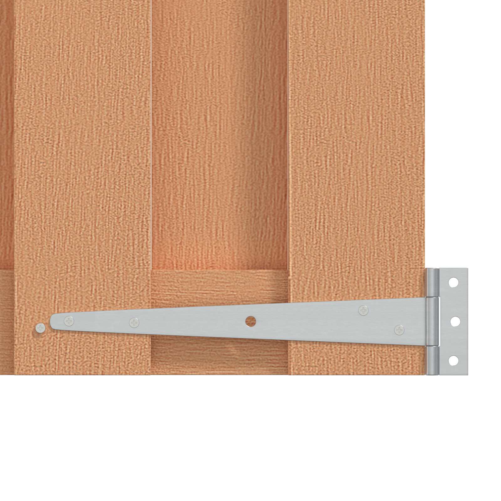 Haveport 100 x 112 cm WPC og Aluminium Brun