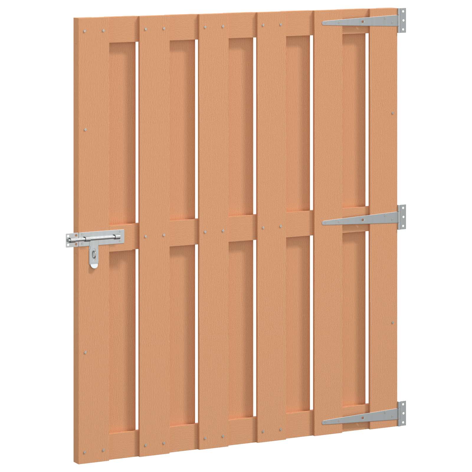 Haveport 100 x 112 cm WPC og Aluminium Brun