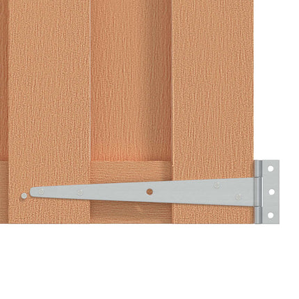 Haveport 100 x 150 cm WPC og Aluminium Brun