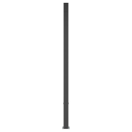 Hegnspanel WPC og Aluminium Sort