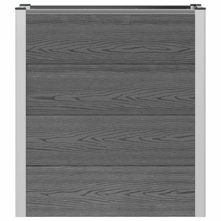 Højbed Grå 75 x 30 x 82 cm WPC og Aluminium