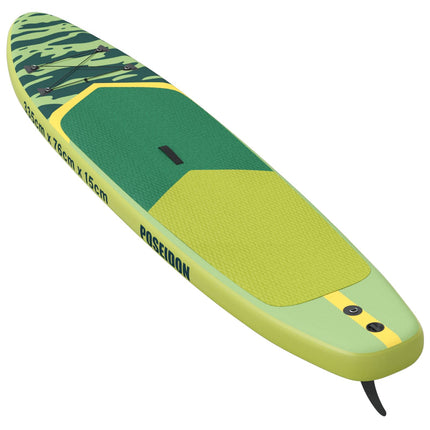 Oppustelig Stand Up Paddle Board POSEIDON Grøn 335 x 76 x 15 cm