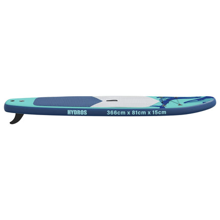 Oppusteligt Stand Up Paddle Board HYDROS 366 x 81 x 15 cm til