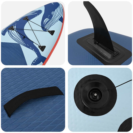 Oppustelig Stand Up Paddle Board SCYLLA 366 x 81 x 15 cm Blå