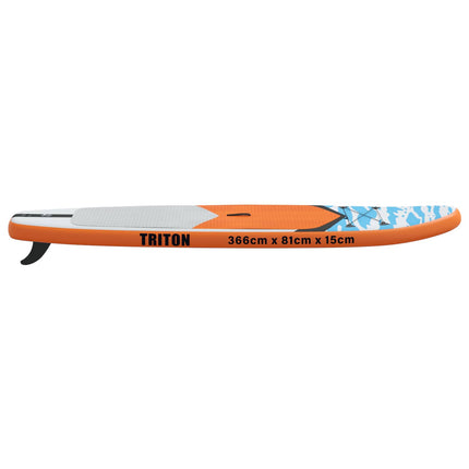 Oppustelig Stand Up Paddleboard TRITON 366 x 81 x 15 cm Blå til
