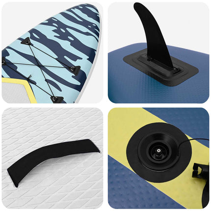 Oppustelig Stand Up Paddle Board APEX 366 x 81 x 15 cm Blå til