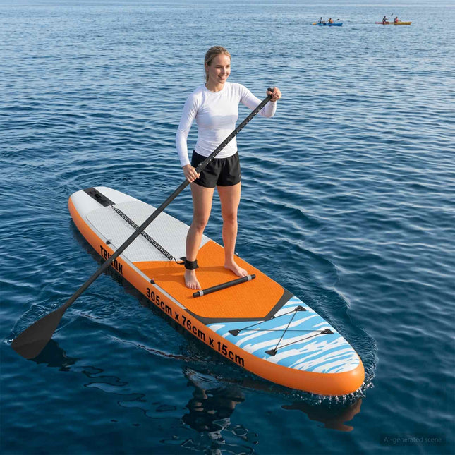 SUP board med sæde 2-i-1 TRITON 305 x 76 x 15 cm Blå til