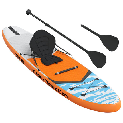 SUP board med sæde 2-i-1 TRITON 335 x 76 x 15 cm Blå til