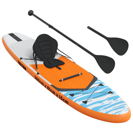 SUP board med sæde 2-i-1 TRITON 366 x 81 x 15 cm Blå til