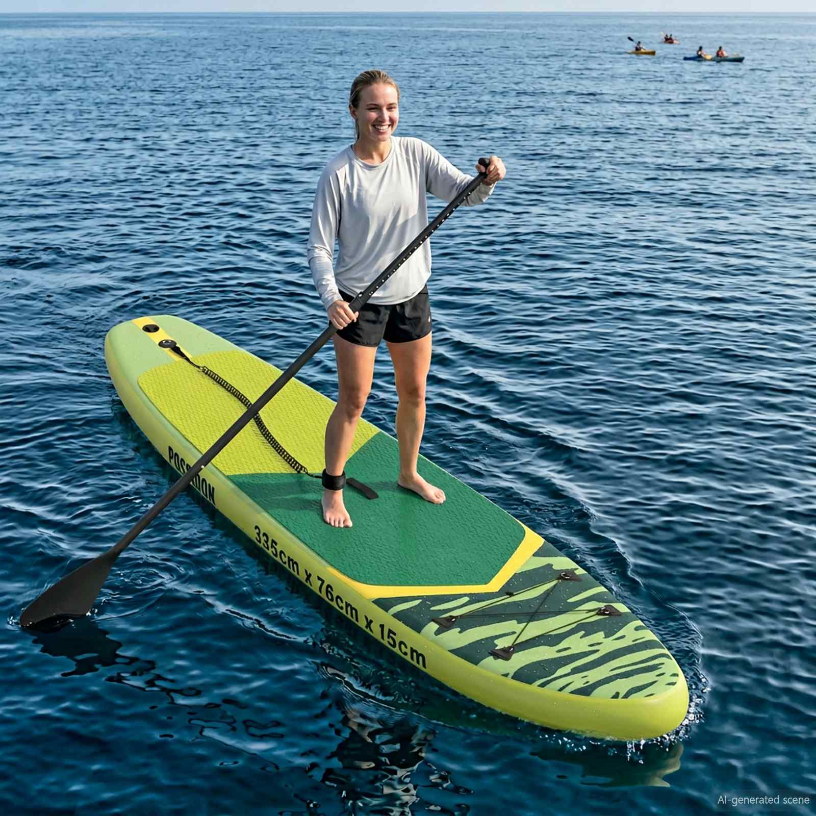 2 i 1 Kayak & SUP Paddle 203 x 19,5 cm Sort billede