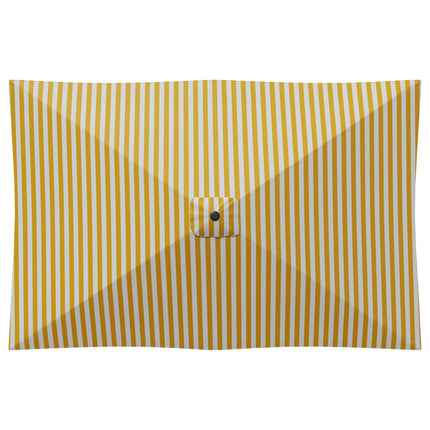 Havesol 200 x 300 cm Polyester Rektangulær Gul og Hvid