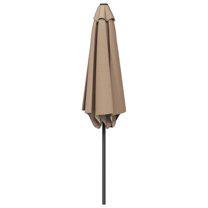 Havesol 270 x 270 cm Polyester Rektangulær Gråbrun