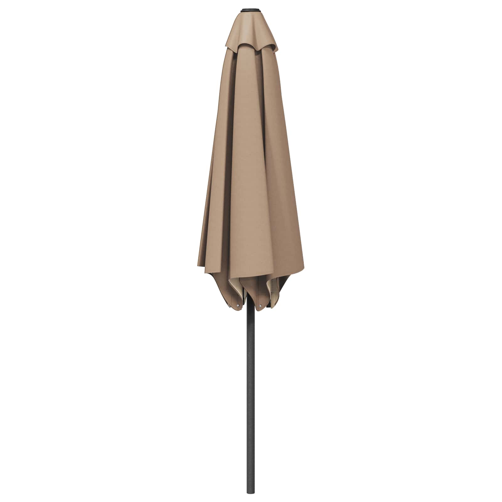 Havesol 270 x 270 cm Polyester Rektangulær Gråbrun