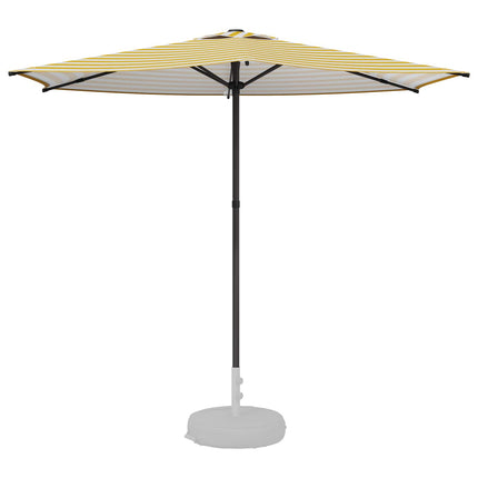 Havesol 270 x 270 cm Polyester Rektangulær Gul og Hvid