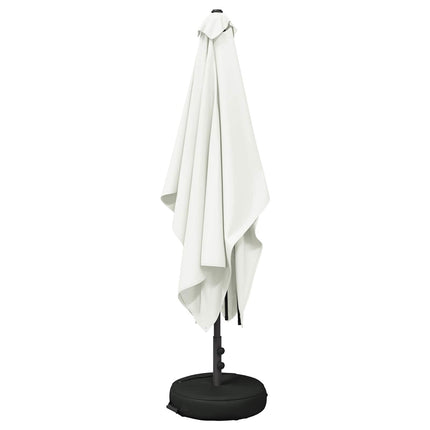 Haveparasol med base 200 x 300 cm Polyester Rektangulær