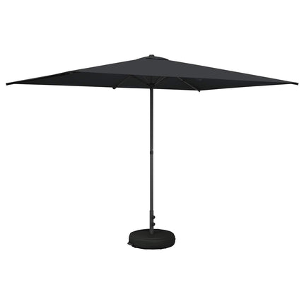 Haveparasol med base 200 x 300 cm Polyester Rektangulær