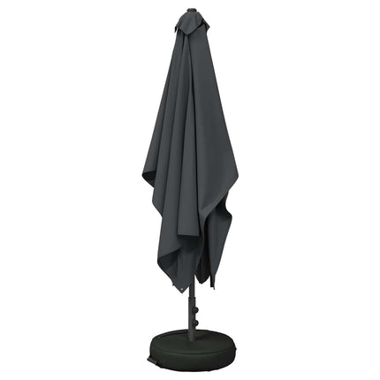 Haveparasol med base 200 x 300 cm Polyester Rektangulær