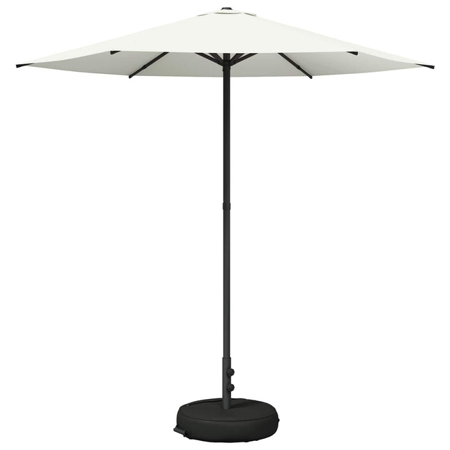 Haveparasol med base 230 x 230 cm Polyester Rektangulær
