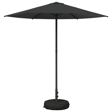 Haveparasol med base 230 x 230 cm Polyester Rektangulær