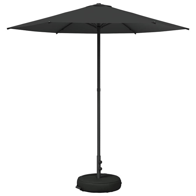 Haveparasol med base 230 x 230 cm Polyester Rektangulær