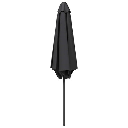 Haveparasol med base 230 x 230 cm Polyester Rektangulær